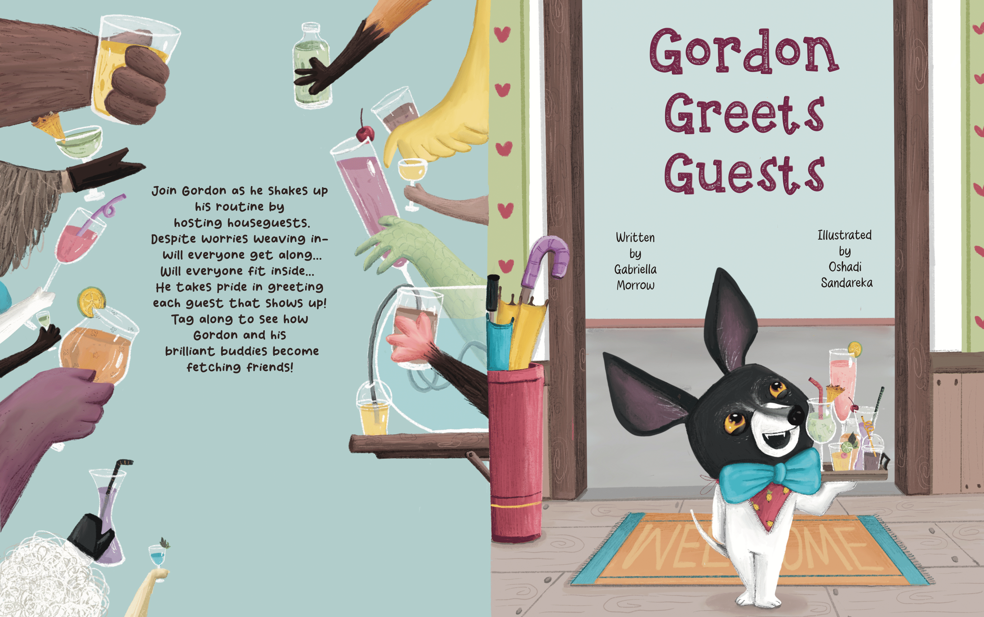 GORDON GREETS GUESTS