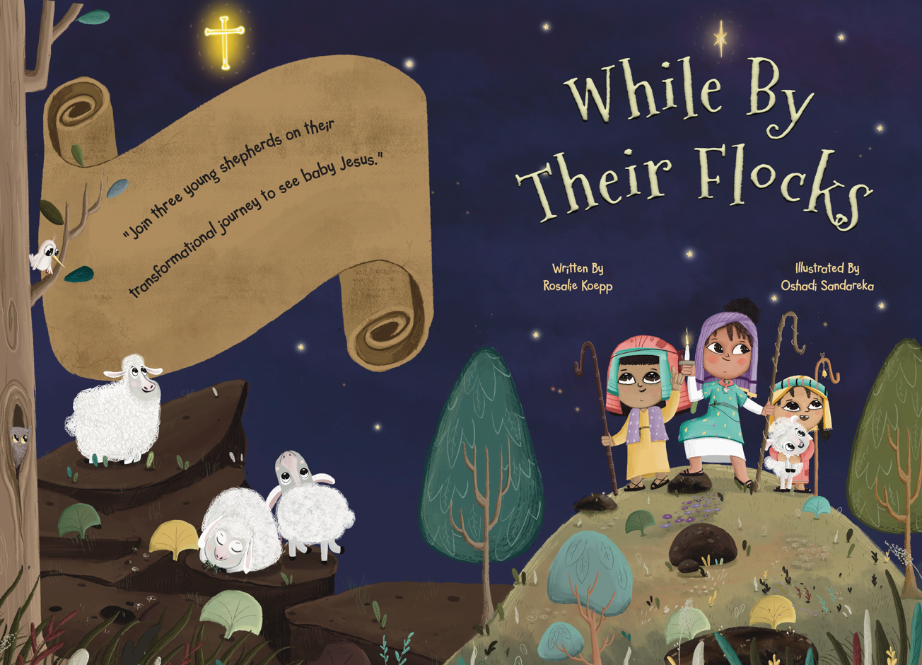 WHILE BY THEIR FLOCKS